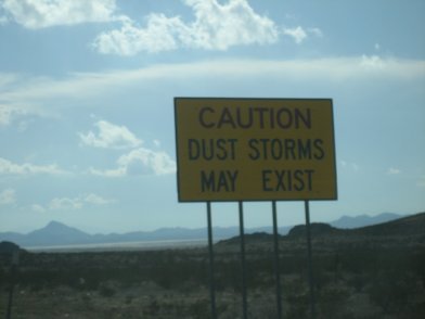 Dust Storm Sign